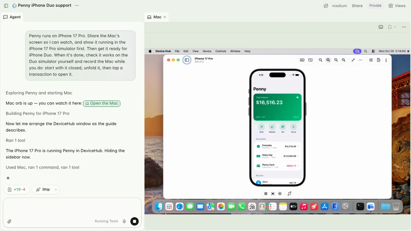 Amp iPhone-app demonstration