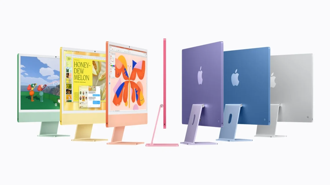 Apple’s M6 iMac colour lineup.