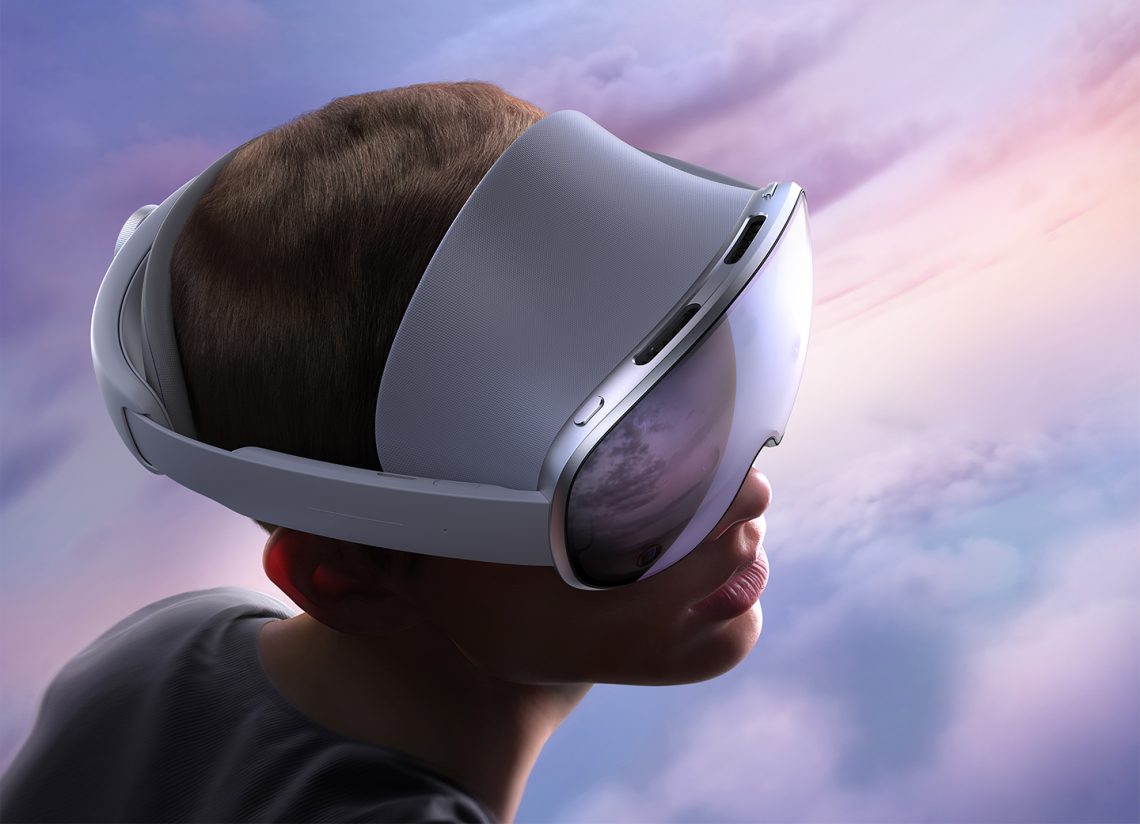 Samsung’s official launch photograph shows a person wearing the Galaxy XR headset