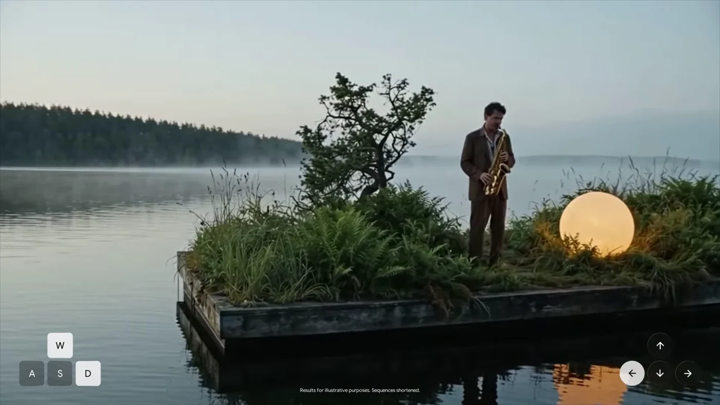 AI-generated lakeside music demo
