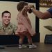 Military family using Google Beam.