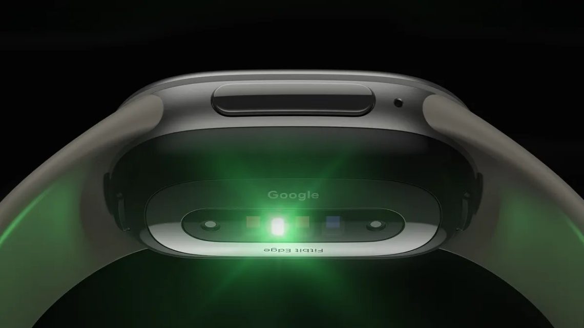 Google Fitbit Edge fitness tracker in an official product photograph