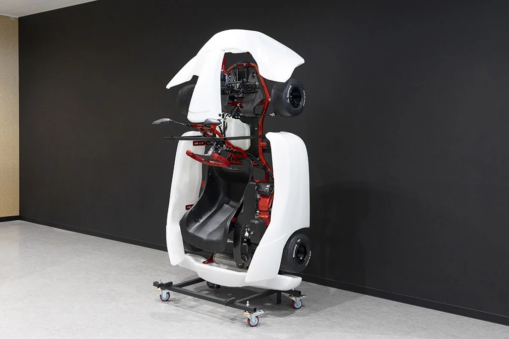 GR KART stored upright