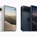 iPhone Duo in star white and night sky, with front and rear views.