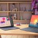 Lenovo Yoga Tab Gen 2 and Yoga Tab Plus Gen 2 set up with keyboard covers.
