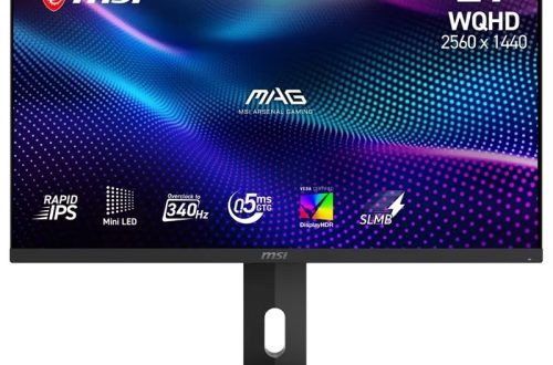 MSI MAG 276QRM34 gaming monitor viewed from the front.