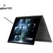 MSI Prestige N16 Flip convertible in tent mode with its stylus