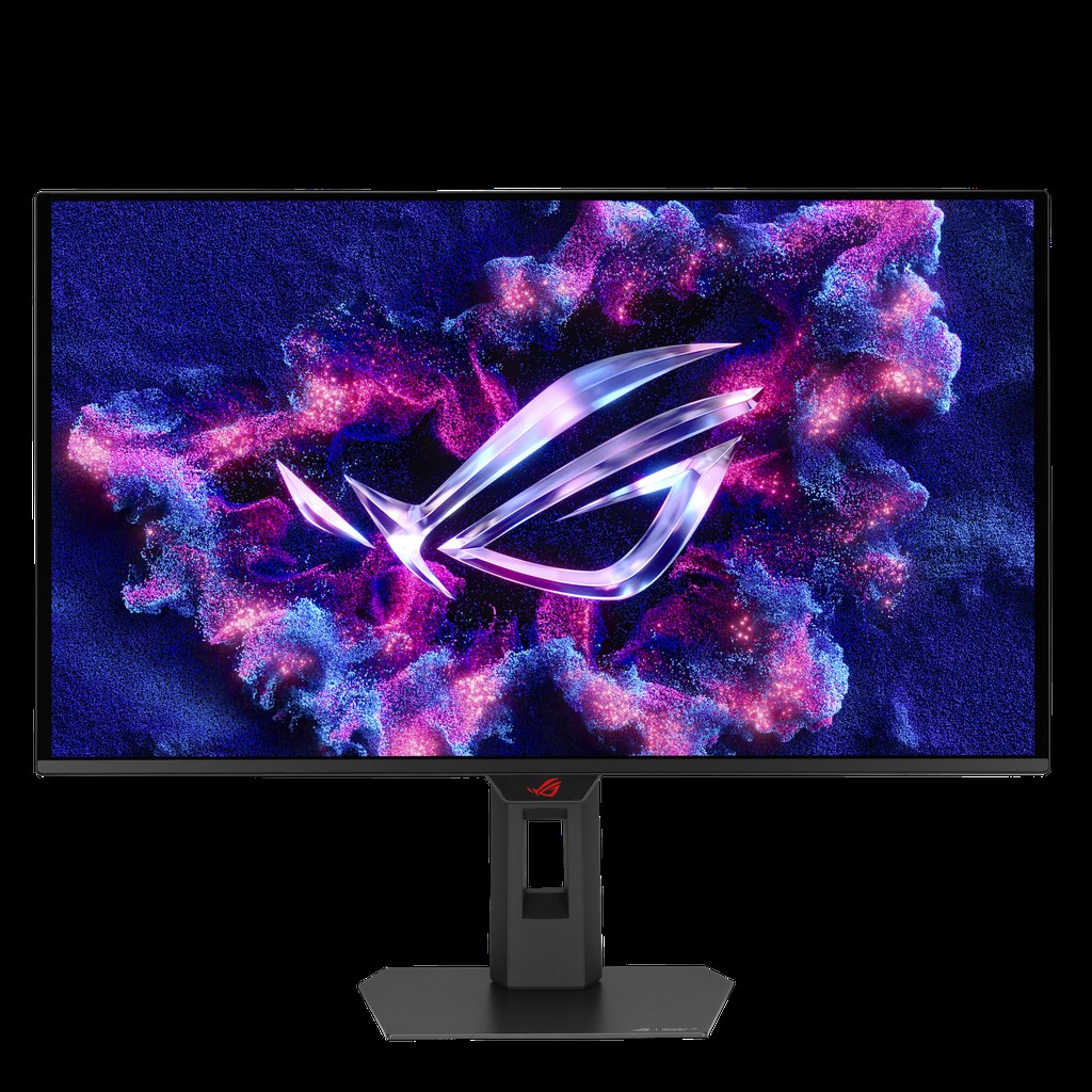 Front view of ASUS ROG Strix OLED XG27ACDMS monitor