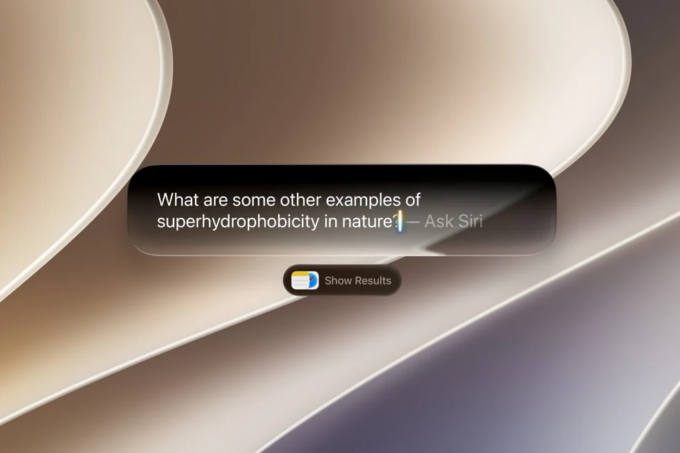 Apple’s earlier Siri AI demonstration integrated with Spotlight on Mac