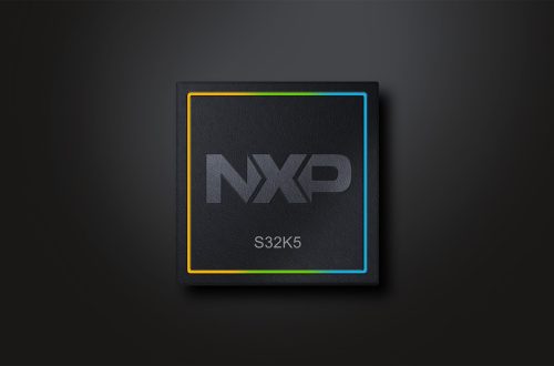NXP S32K5 microcontroller shown against a dark background